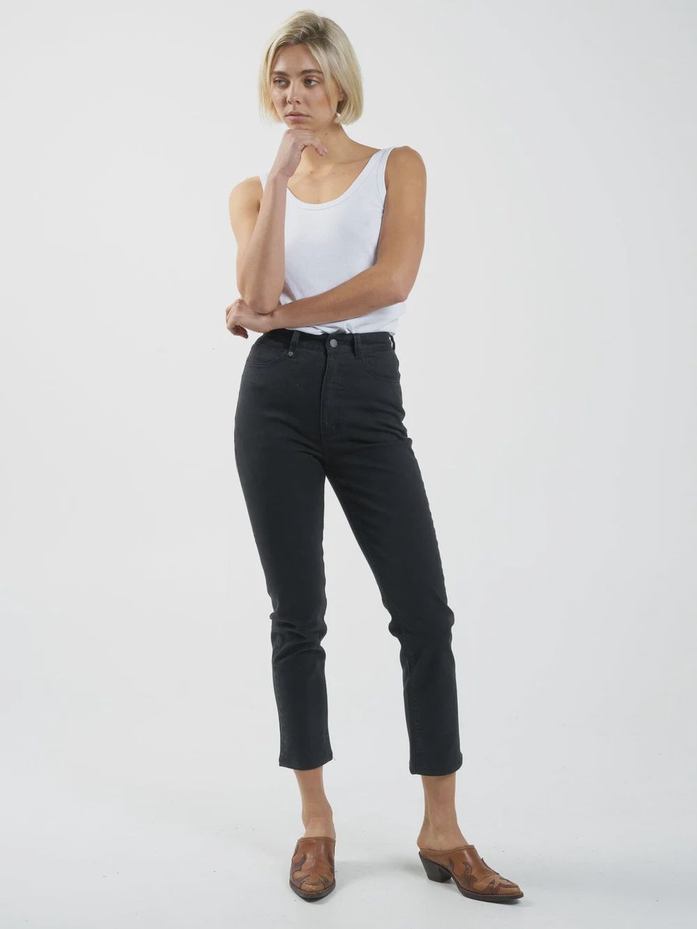 THRILLS LADIES CASEY JEAN - DUSK BLACK