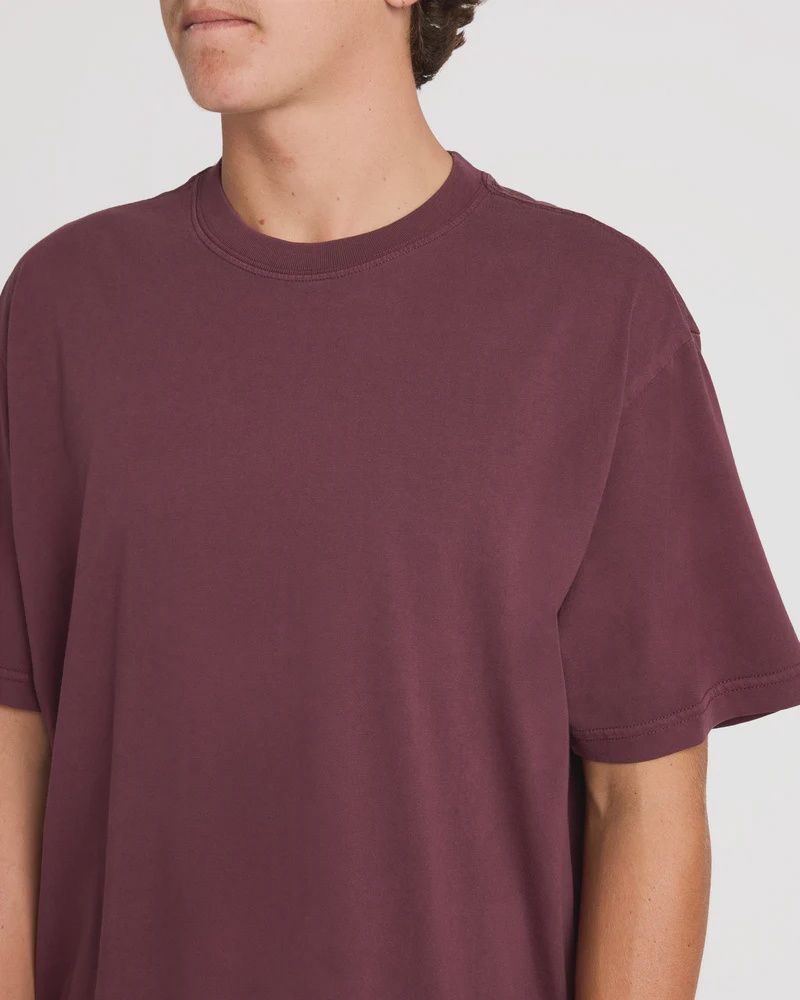 BILLABONG MENS PREMIUM WAVE WASH S/S TEE - PORT