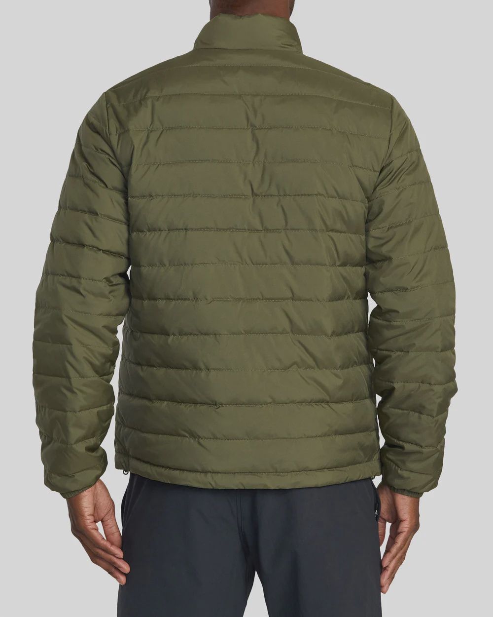 RVCA MENS PACKABLE PUFFA JACKET - ARMY