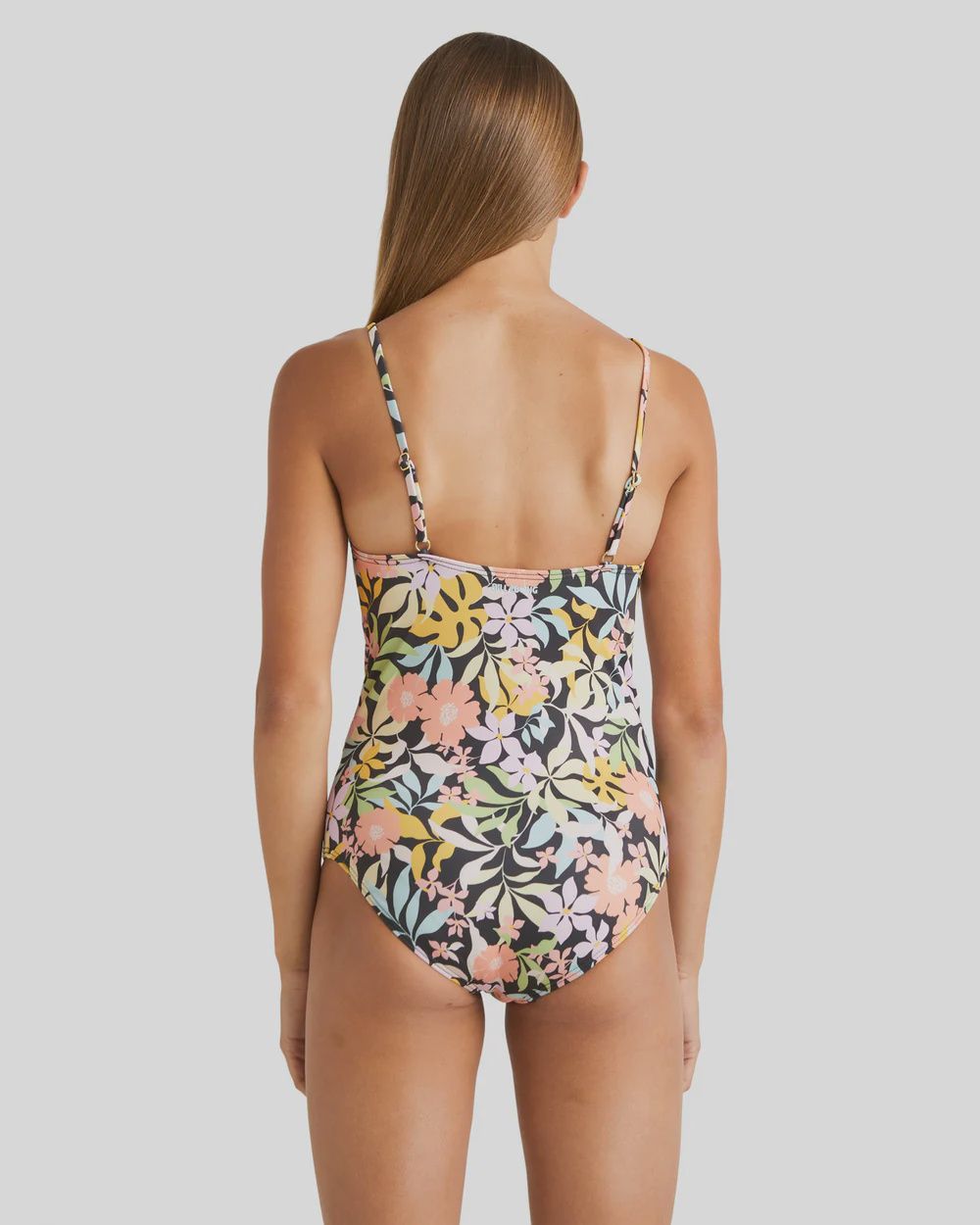 BILLABONG GIRLS TEEN SWEET TALKIN SWIM ONE PIECE - BLACK