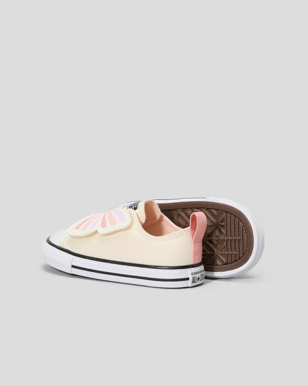 CONVERSE INFANT CT ONE STRAP LOW - EGRET/SOFT PEACH/PINK PHASE