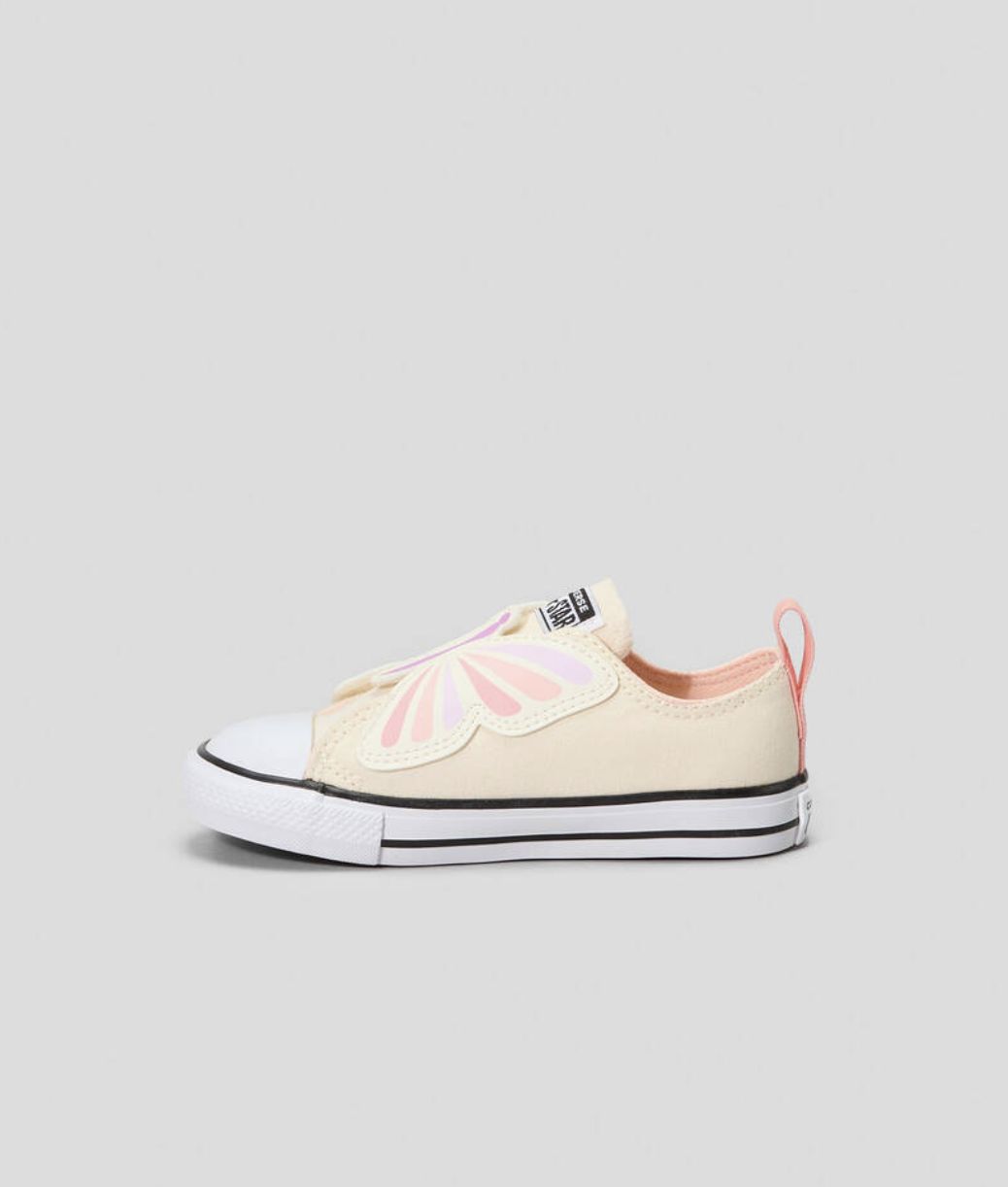 CONVERSE INFANT CT ONE STRAP LOW - EGRET/SOFT PEACH/PINK PHASE