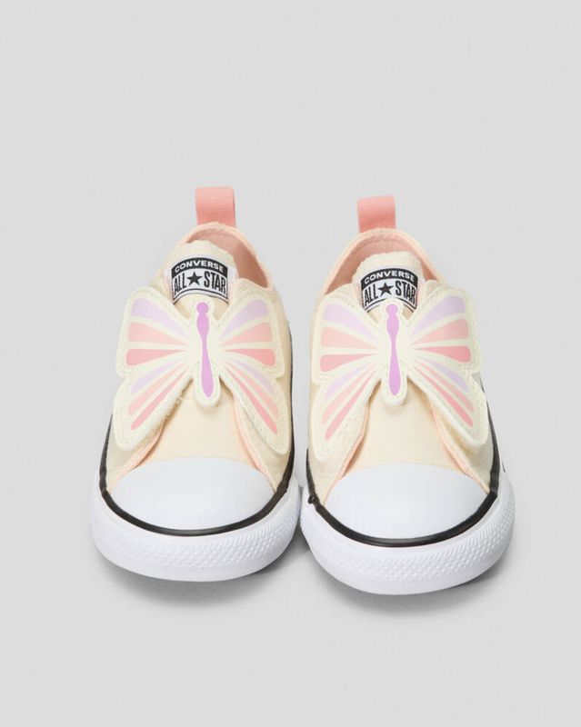 CONVERSE INFANT CT ONE STRAP LOW - EGRET/SOFT PEACH/PINK PHASE