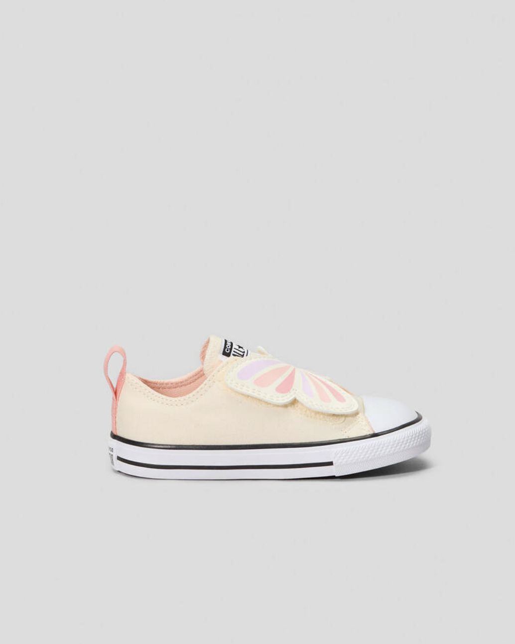 CONVERSE INFANT CT ONE STRAP LOW - EGRET/SOFT PEACH/PINK PHASE