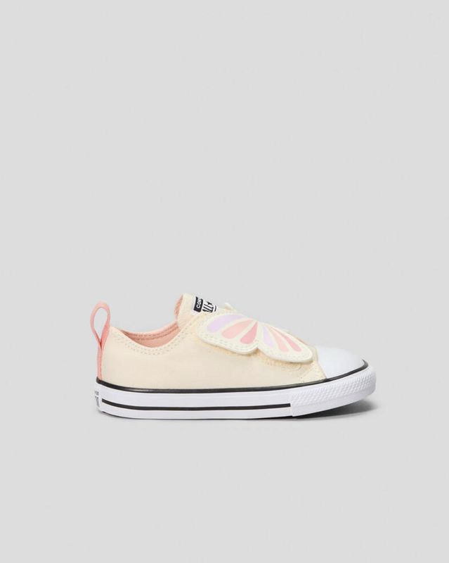 CONVERSE INFANT CT ONE STRAP LOW - EGRET/SOFT PEACH/PINK PHASE