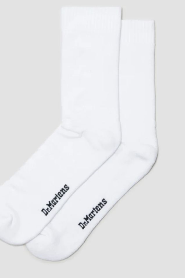 DR MARTENS DOUBLE DOC SOCK - WHITE COTTON BLEND