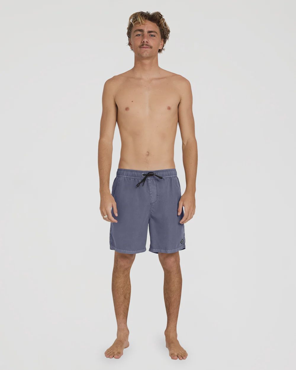 BILLABONG MENS ALL DAY OVERDYED LAYBACK SHORT - DUSTY NAVY