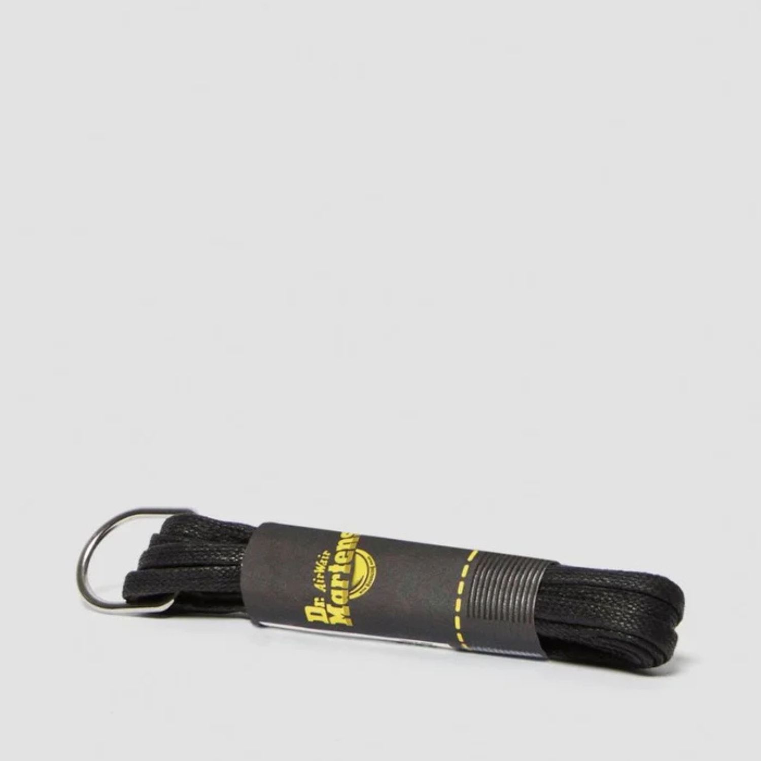 DR MARTENS 8-10 EYE BLACK FLAT WAXED 140CM - BLACK