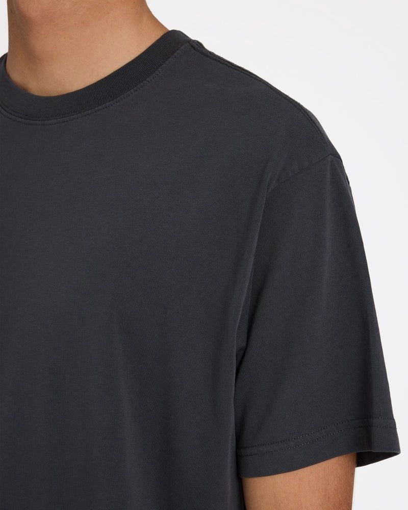 BILLABONG MENS PREMIUM WAVE WASH S/S TEE - WASHED BLACK