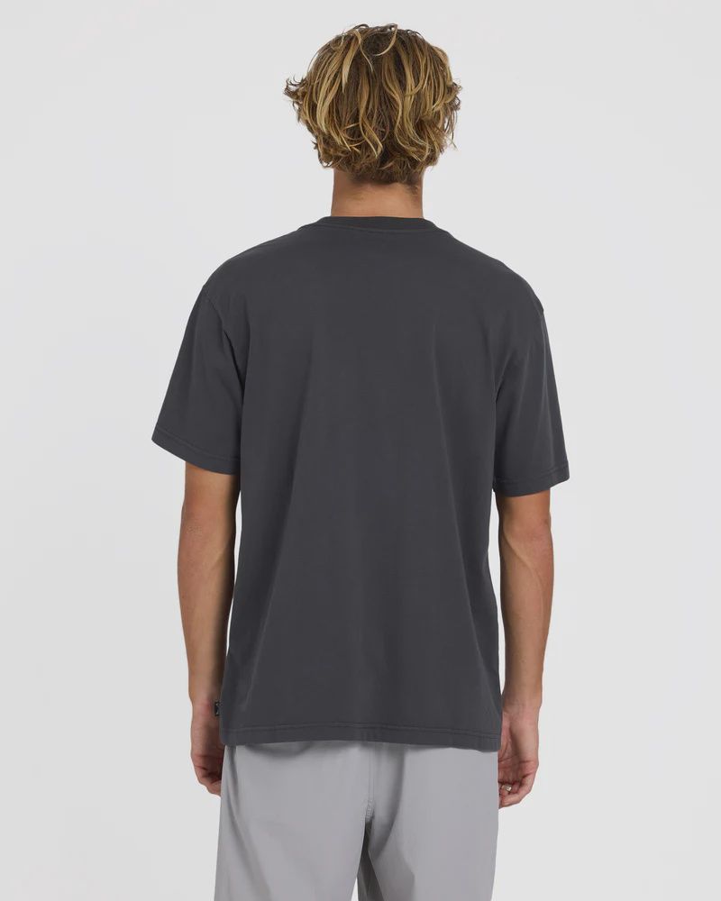 BILLABONG MENS PREMIUM WAVE WASH S/S TEE - WASHED BLACK