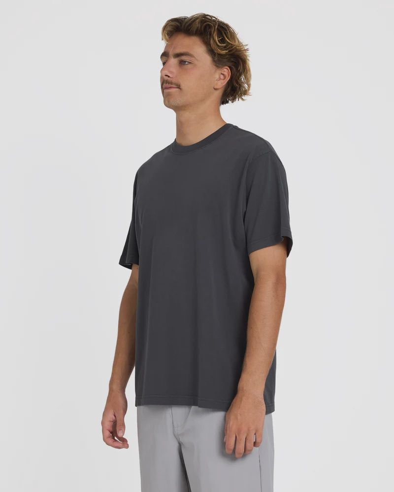 BILLABONG MENS PREMIUM WAVE WASH S/S TEE - WASHED BLACK