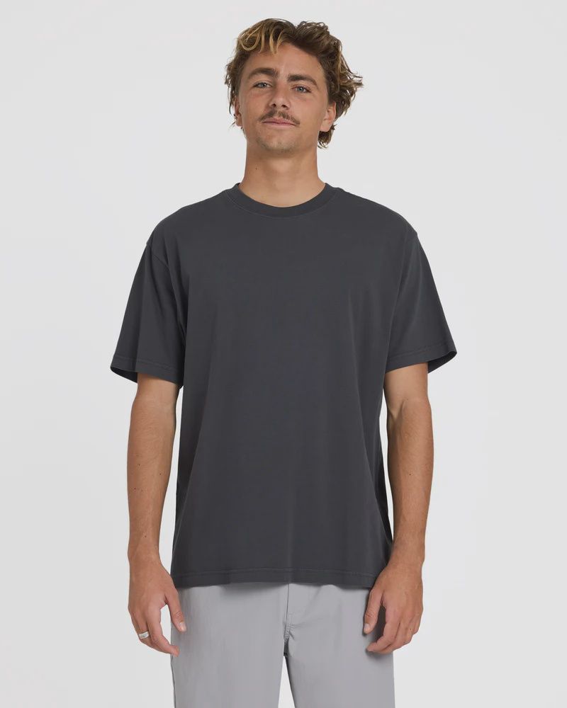 BILLABONG MENS PREMIUM WAVE WASH S/S TEE - WASHED BLACK