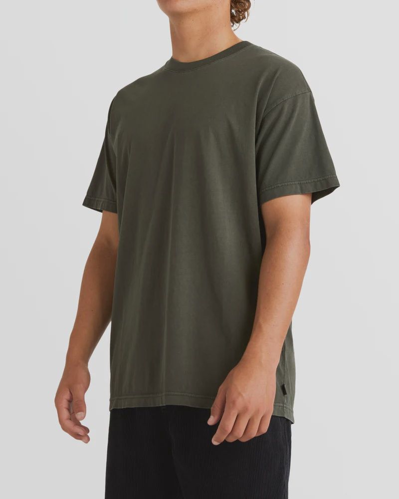 BILLABONG MENS PREMIUM WAVE WASH S/S TEE - SEAWEED