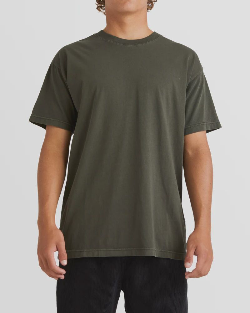 BILLABONG MENS PREMIUM WAVE WASH S/S TEE - SEAWEED