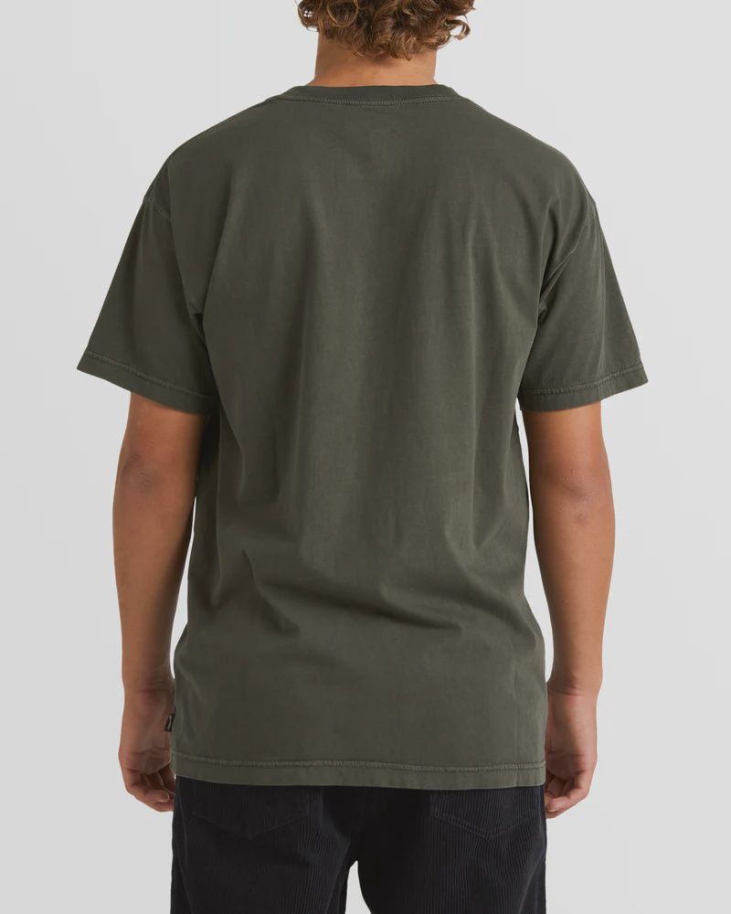 BILLABONG MENS PREMIUM WAVE WASH S/S TEE - SEAWEED