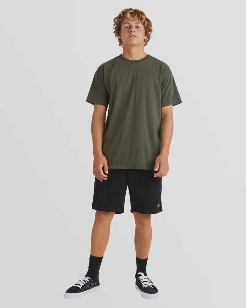 BILLABONG MENS PREMIUM WAVE WASH S/S TEE - SEAWEED