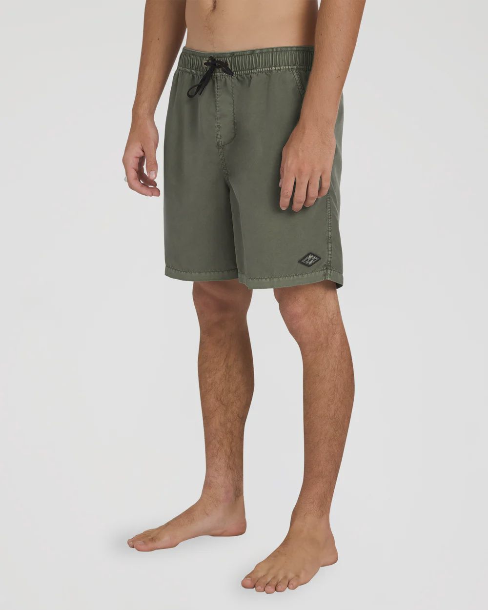 BILLABONG MENS ALL DAY OVERDYED LAYBACK SHORT - DARK MILITARY