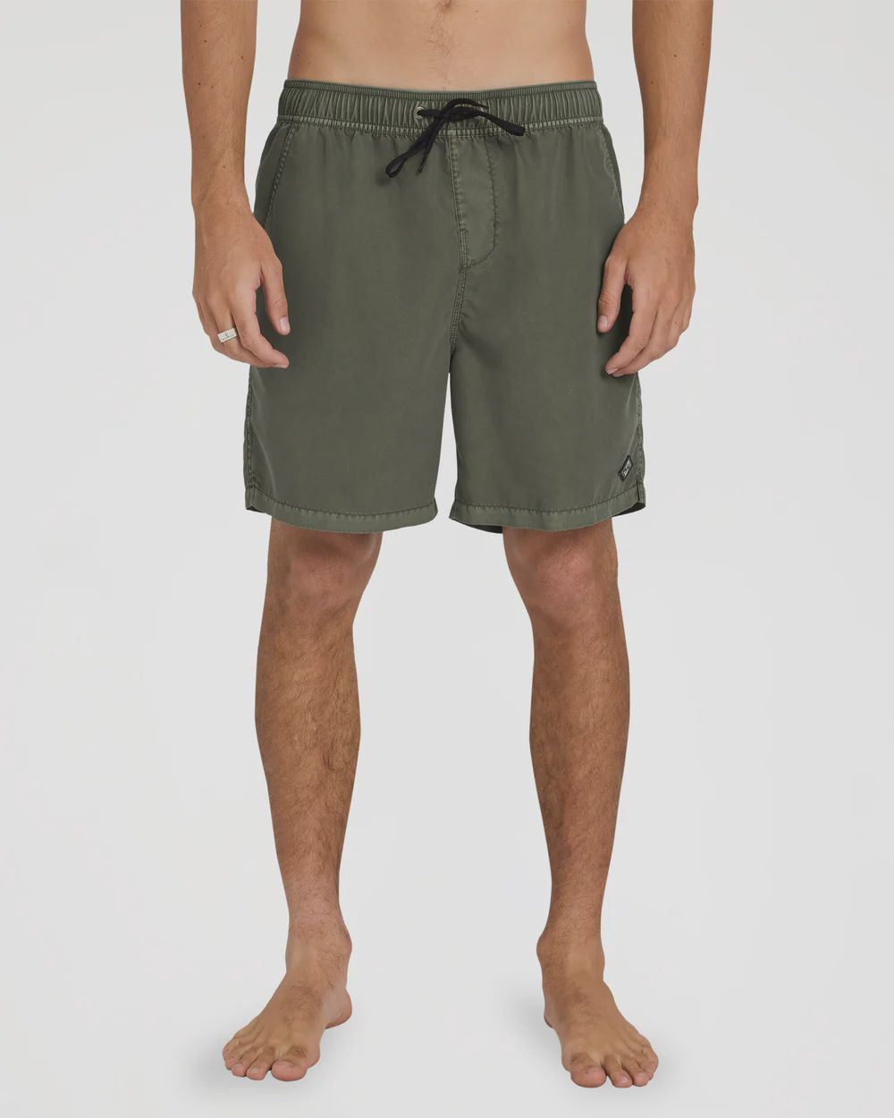 BILLABONG MENS ALL DAY OVERDYED LAYBACK SHORT - DARK MILITARY