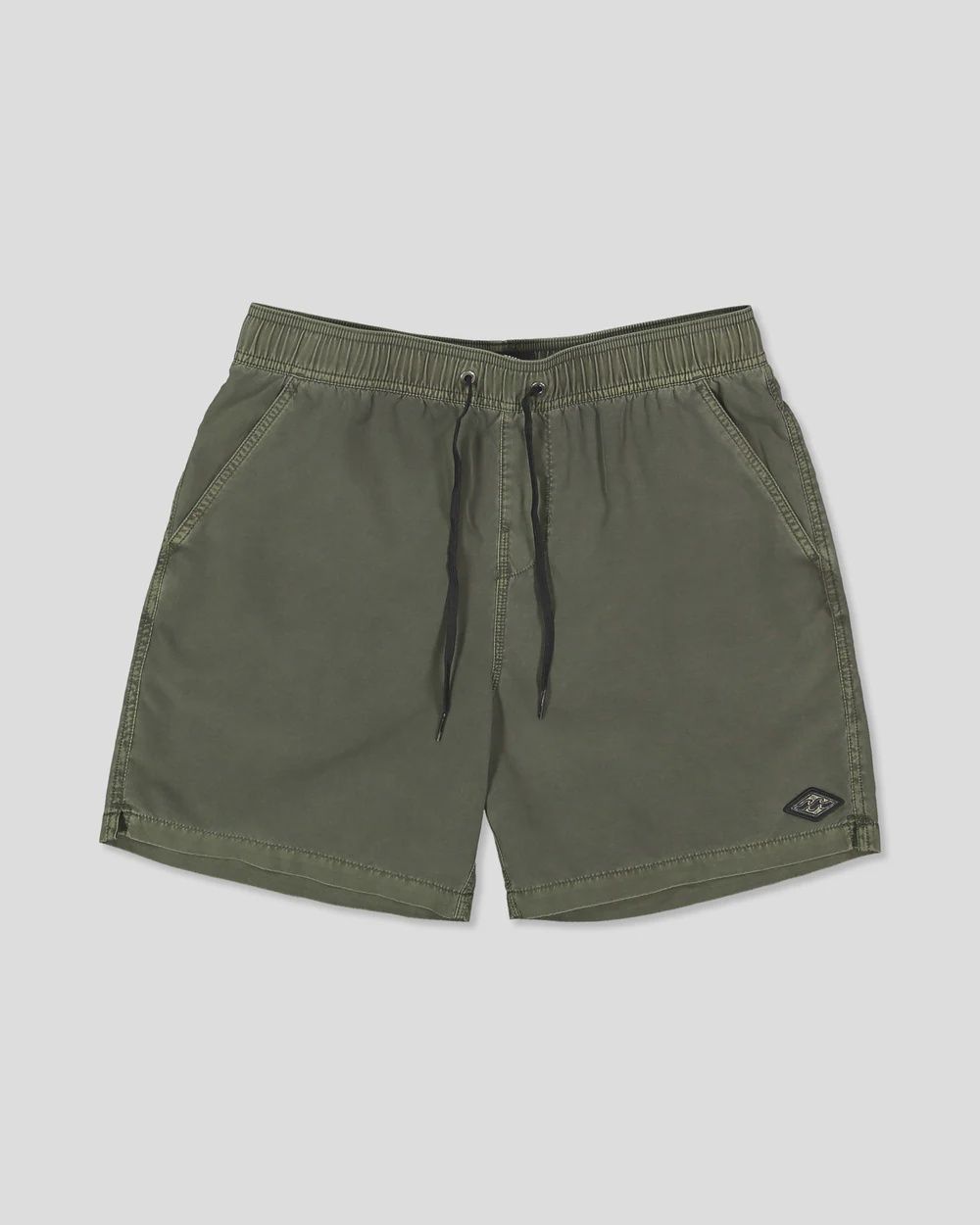 BILLABONG MENS ALL DAY OVERDYED LAYBACK SHORT - DARK MILITARY