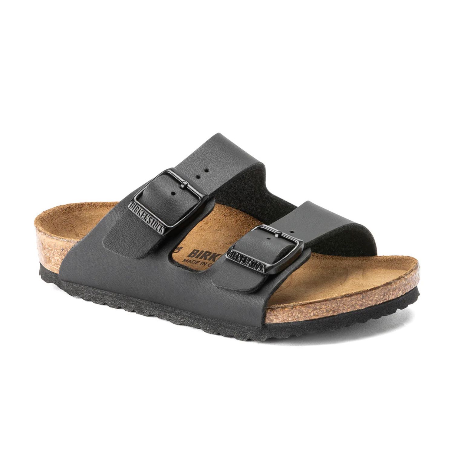 BIRKENSTOCK KIDS ARIZONA BIRKO FLOR NARROW - BLACK