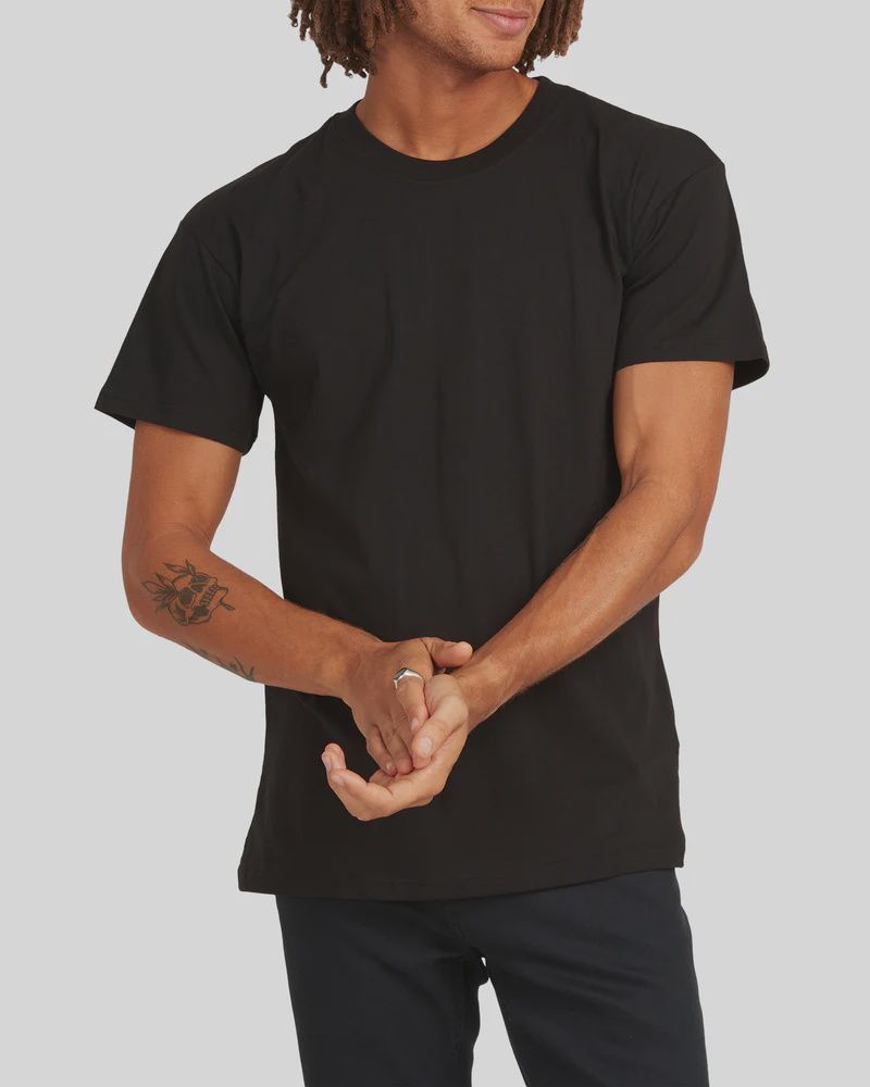 BILLABONG MENS PREMIUM WAVE WASH S/S TEE - BLACK