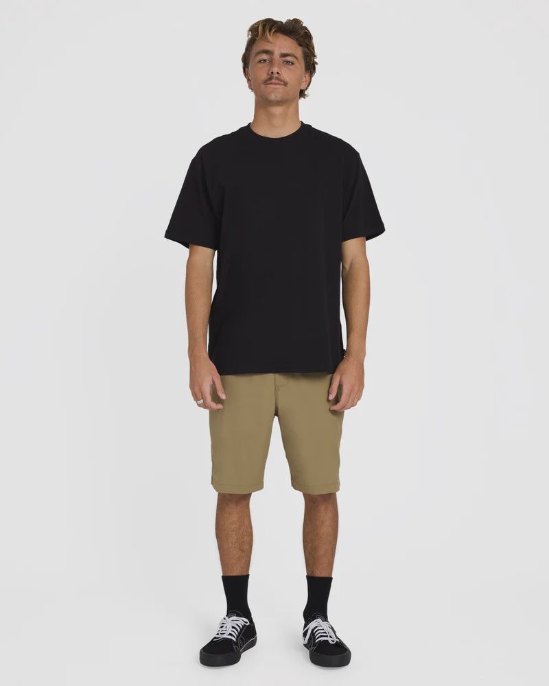 BILLABONG MENS PREMIUM WAVE WASH S/S TEE - BLACK