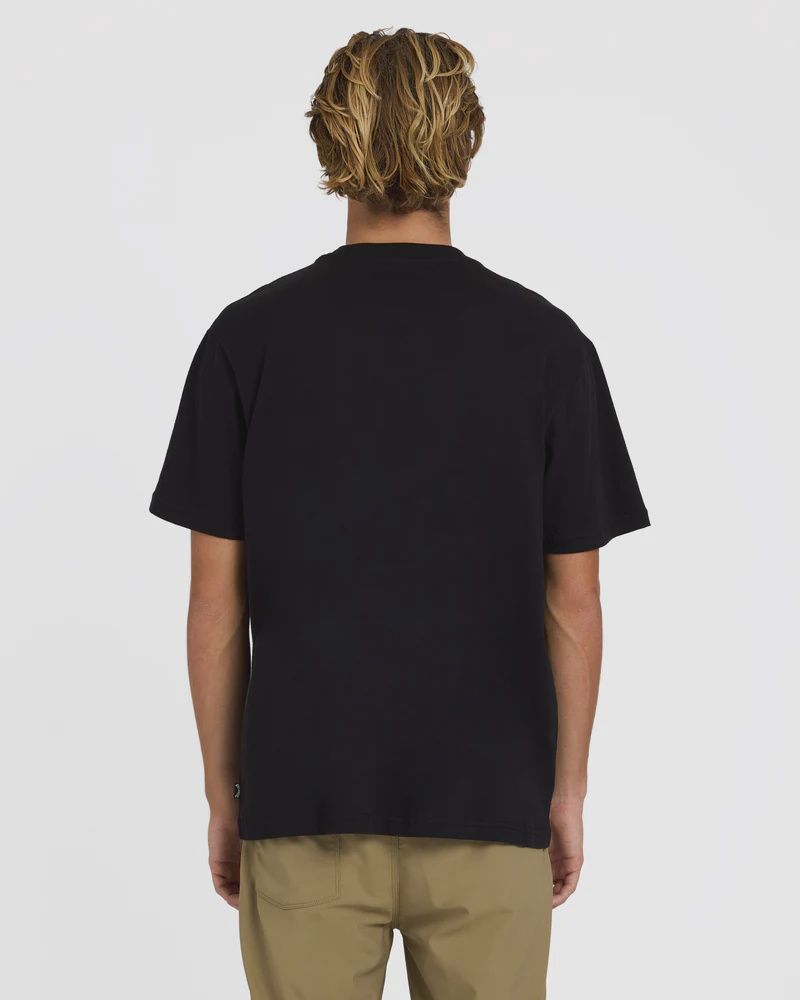 BILLABONG MENS PREMIUM WAVE WASH S/S TEE - BLACK