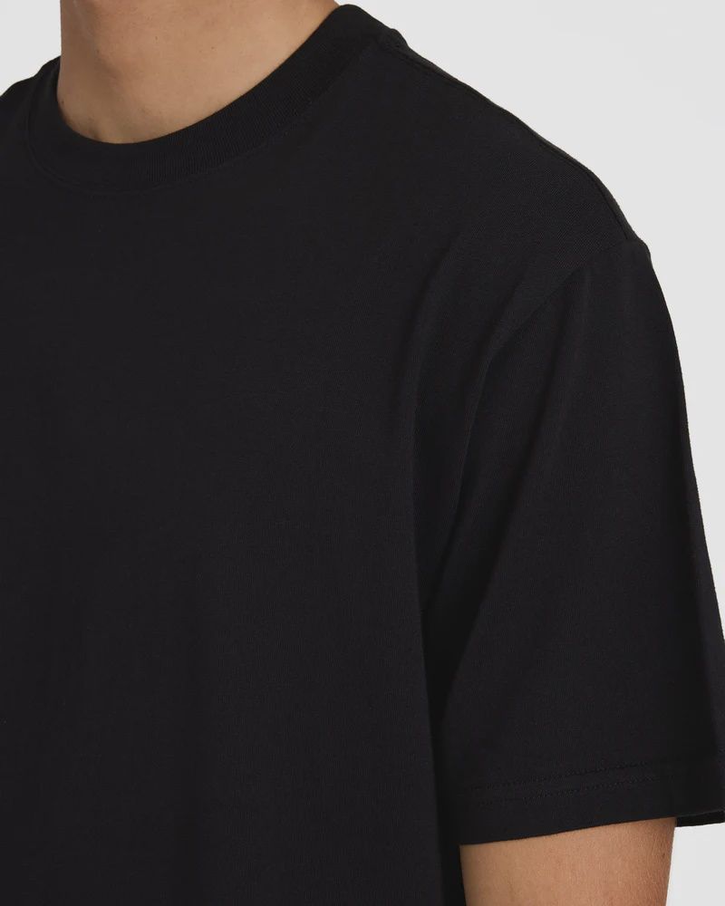 BILLABONG MENS PREMIUM WAVE WASH S/S TEE - BLACK