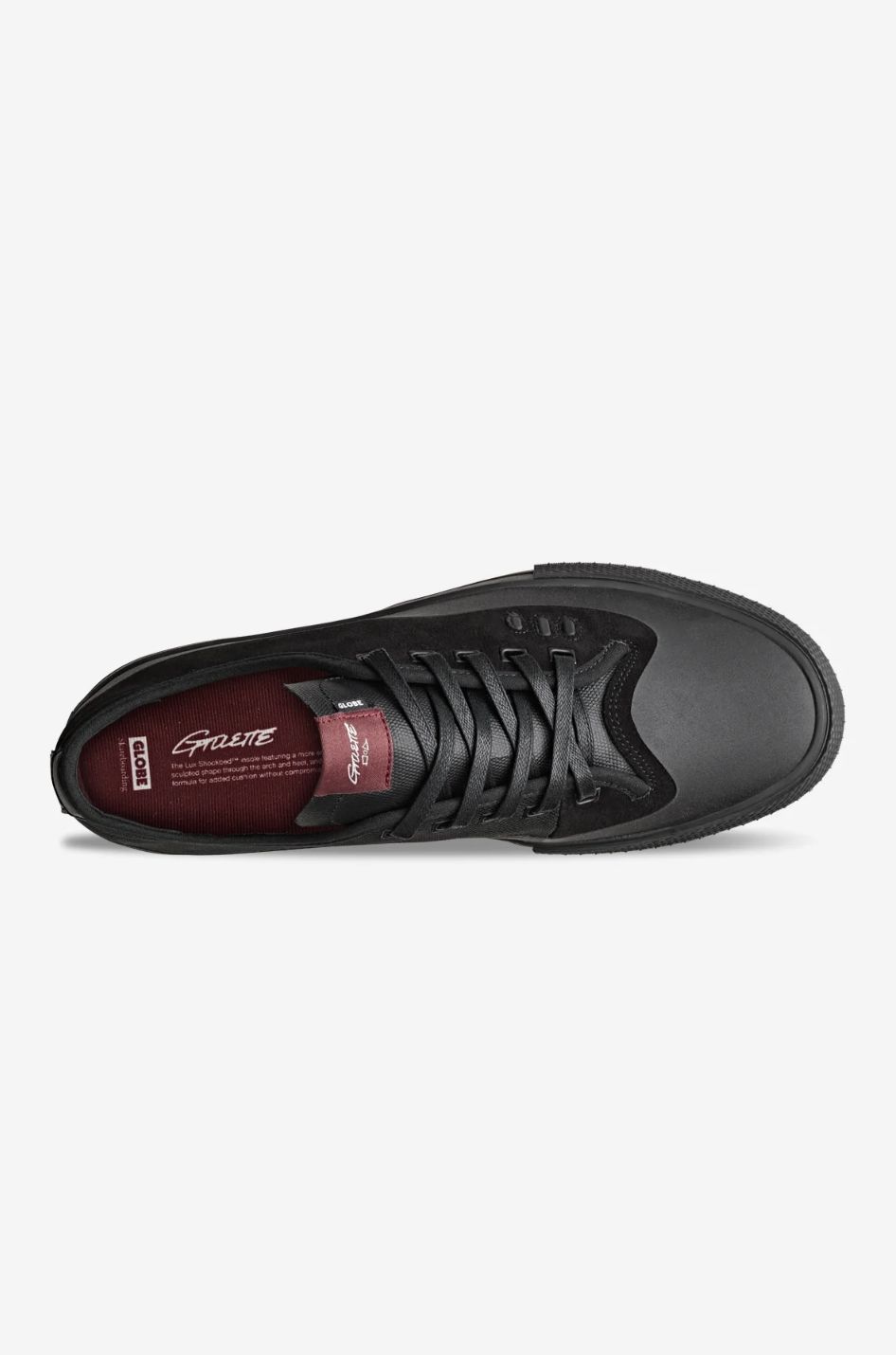 GLOBE MENS GILLETTE-BLACK/BLACK SUEDE