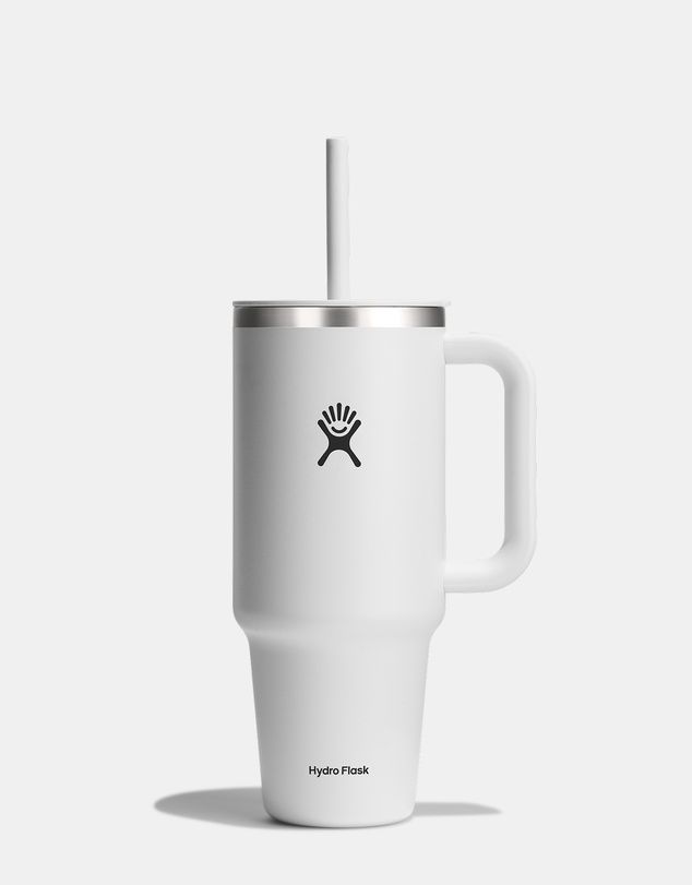 HYDRO FLASK 40 Oz ALL AROUND TRAVEL TUMBLER- WHITE