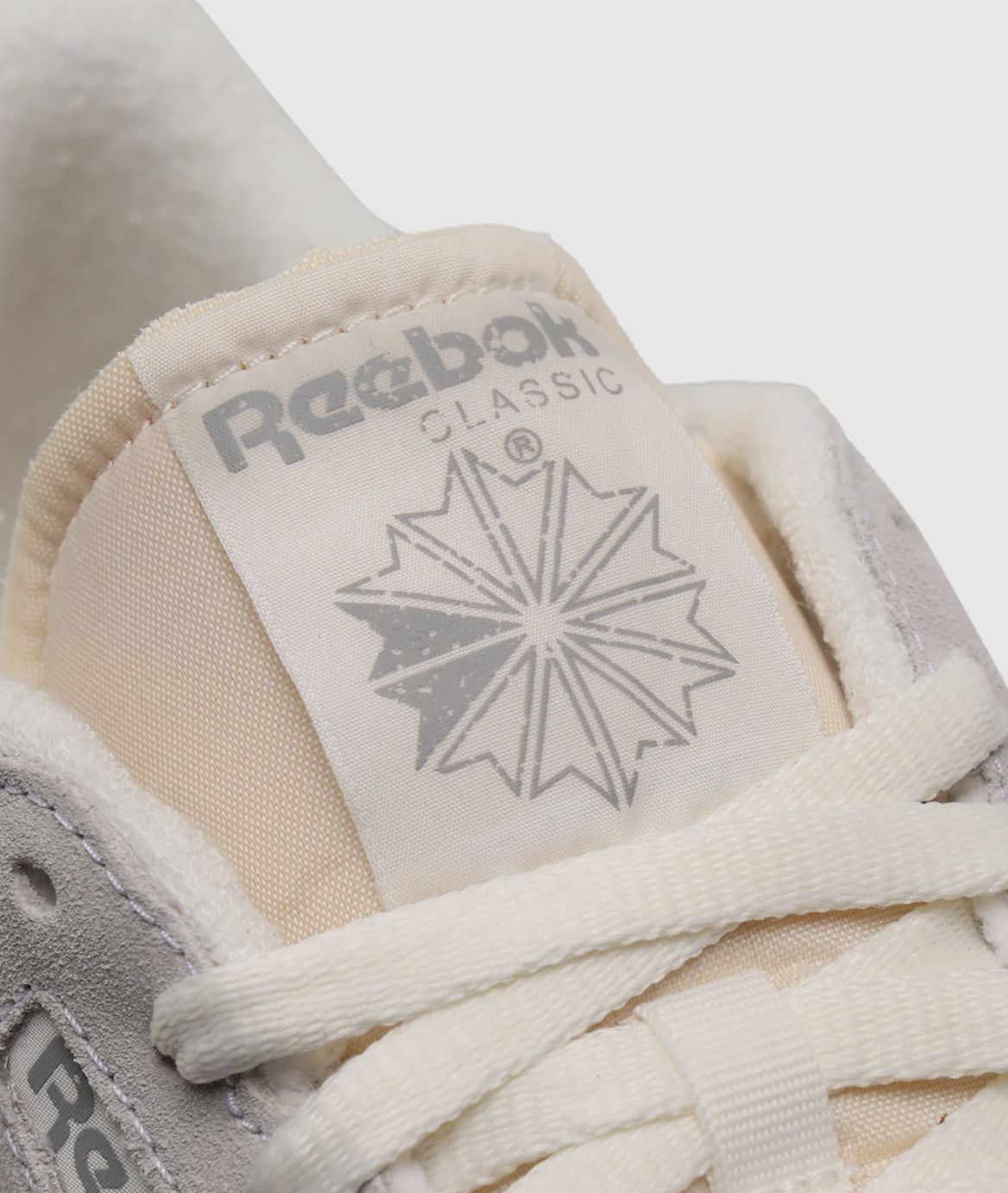 REEBOK UNISEX CLASSIC LEATHER SHOE - WHITE/MOONSTONE/GREY