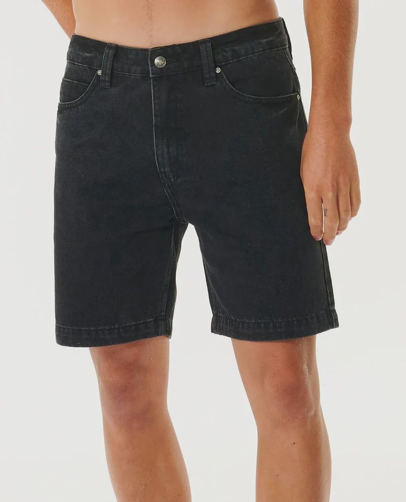 RIP CURL MENS CLASSIC SURF DENIM WALKSHORT - WASHED BLACK