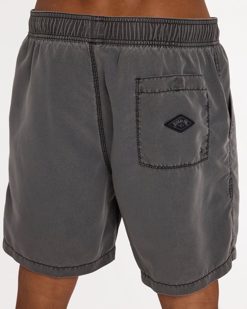 BILLABONG MENS ALL DAY OVD LAYBACK BOARDSHORT - BLACK