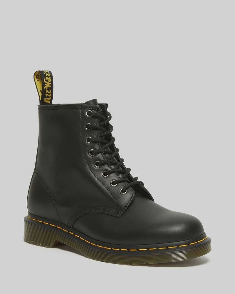 DR MARTENS MENS 1460Z DMC 8 UP - BLACK NAPPA