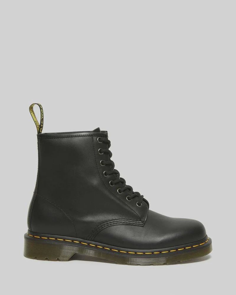 DR MARTENS MENS 1460Z DMC 8 UP - BLACK NAPPA