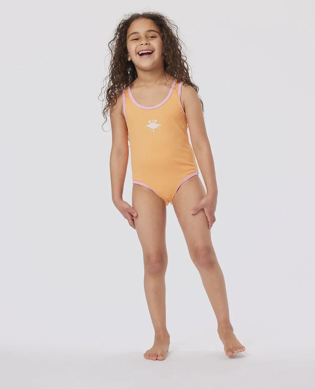 RIP CURL TODDLER GIRL SUNKISSED DREAM ONE PIECE SWIM - ORANGE