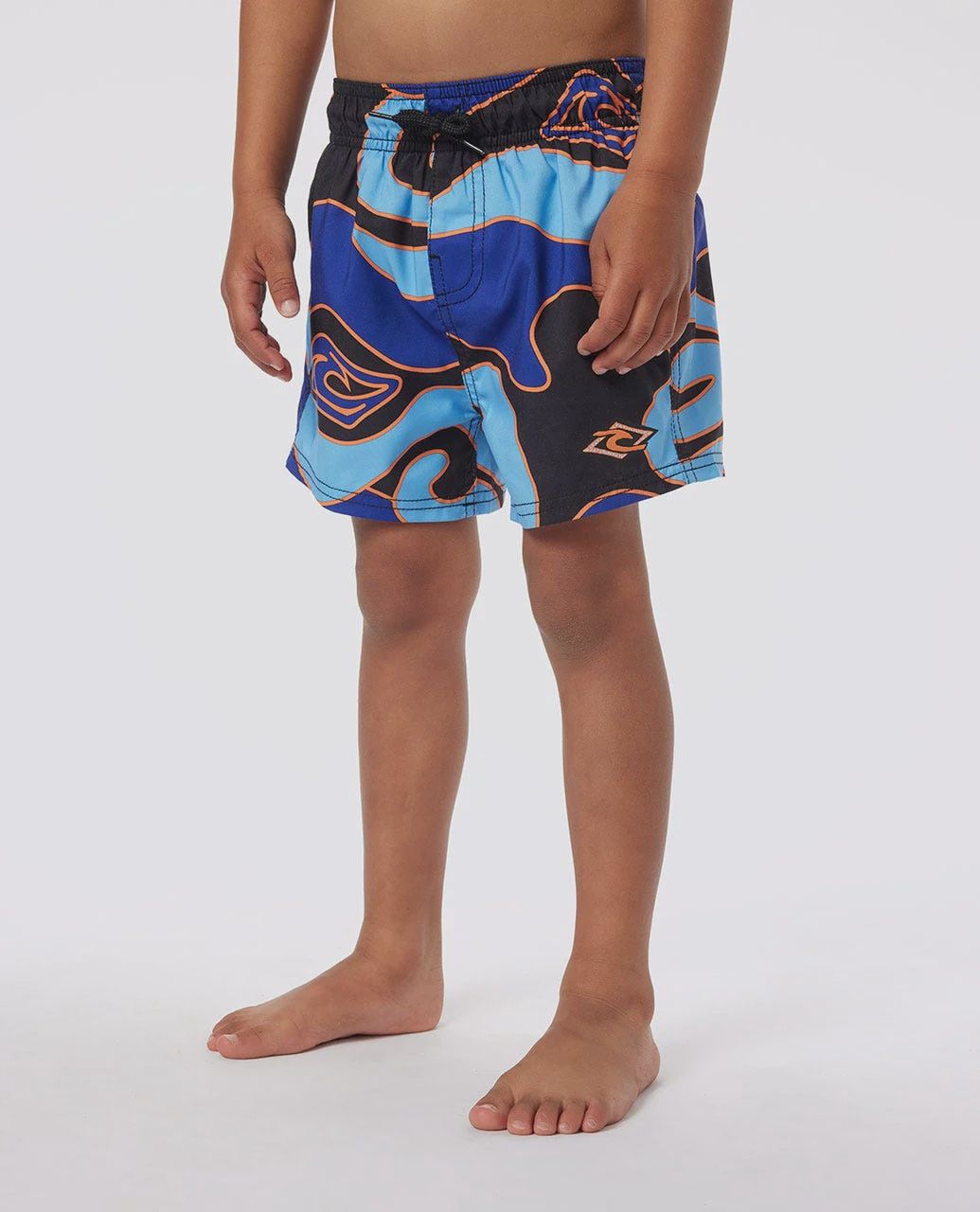 RIP CURL TODDLER  BOYS TUBE TOWN WAVES VOLLEY ELASTIC SHORT - WILD BERRY