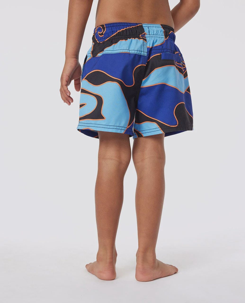 RIP CURL TODDLER  BOYS TUBE TOWN WAVES VOLLEY ELASTIC SHORT - WILD BERRY