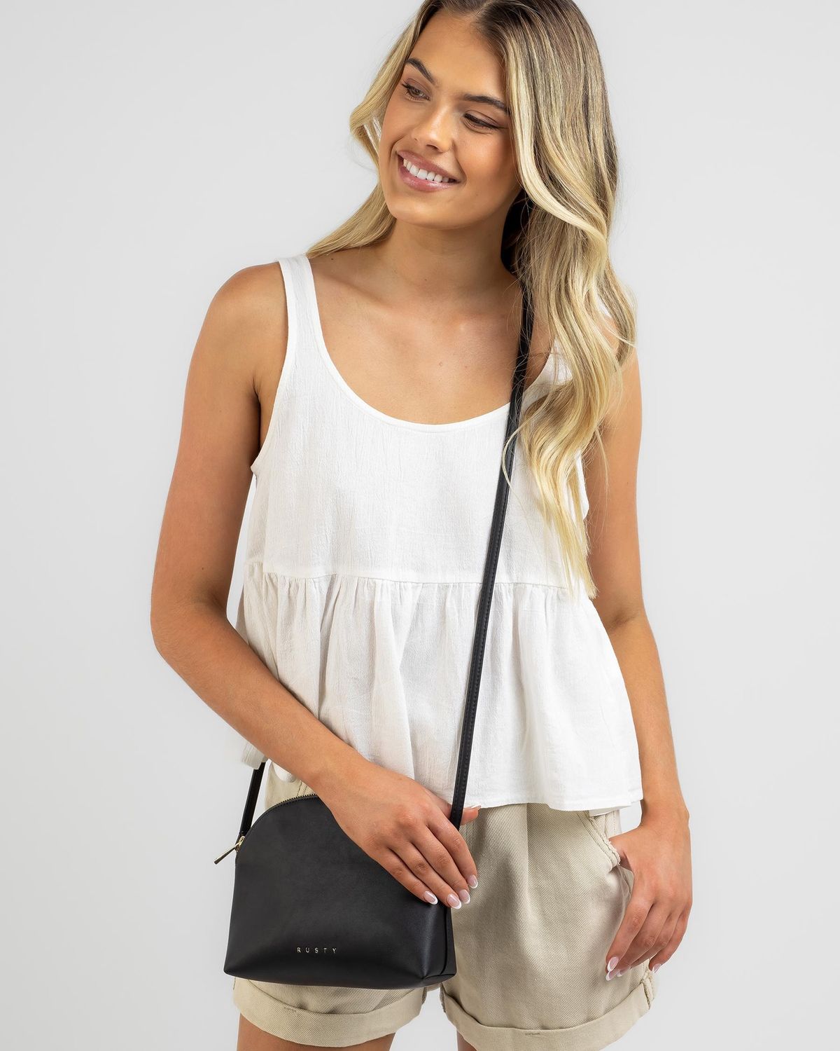 RUSTY LADIES NOA SIDE BAG - BLACK