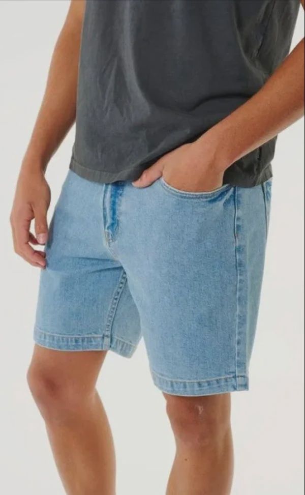 RIP CURL MENS CLASSIC SURF DENIM WALKSHORT - SALT BLUE