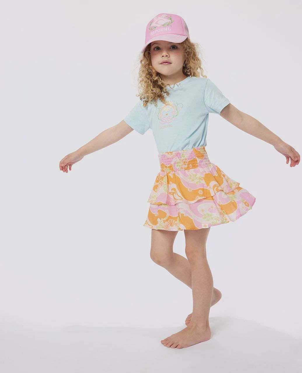 RIP CURL TODDLER GIRL SUNKISSED DREAMS SKIRT - BRIGHT PINK