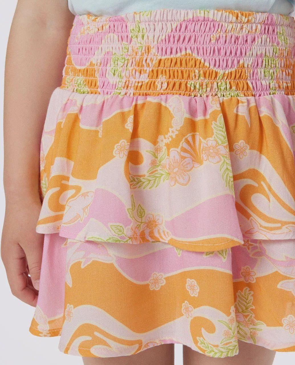 RIP CURL TODDLER GIRL SUNKISSED DREAMS SKIRT - BRIGHT PINK