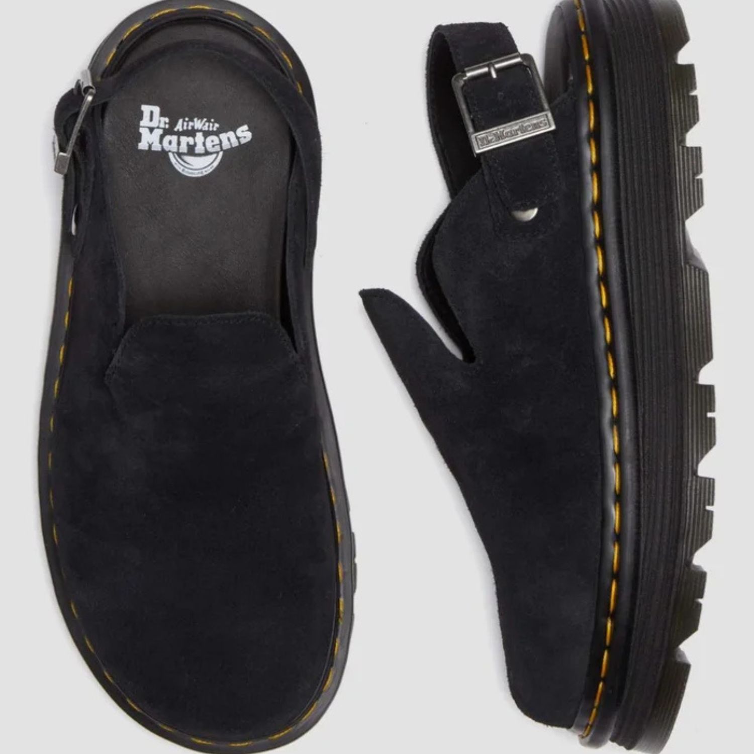 DR MARTENS ZEBZAG MULE BLACK E.H SUEDE MB