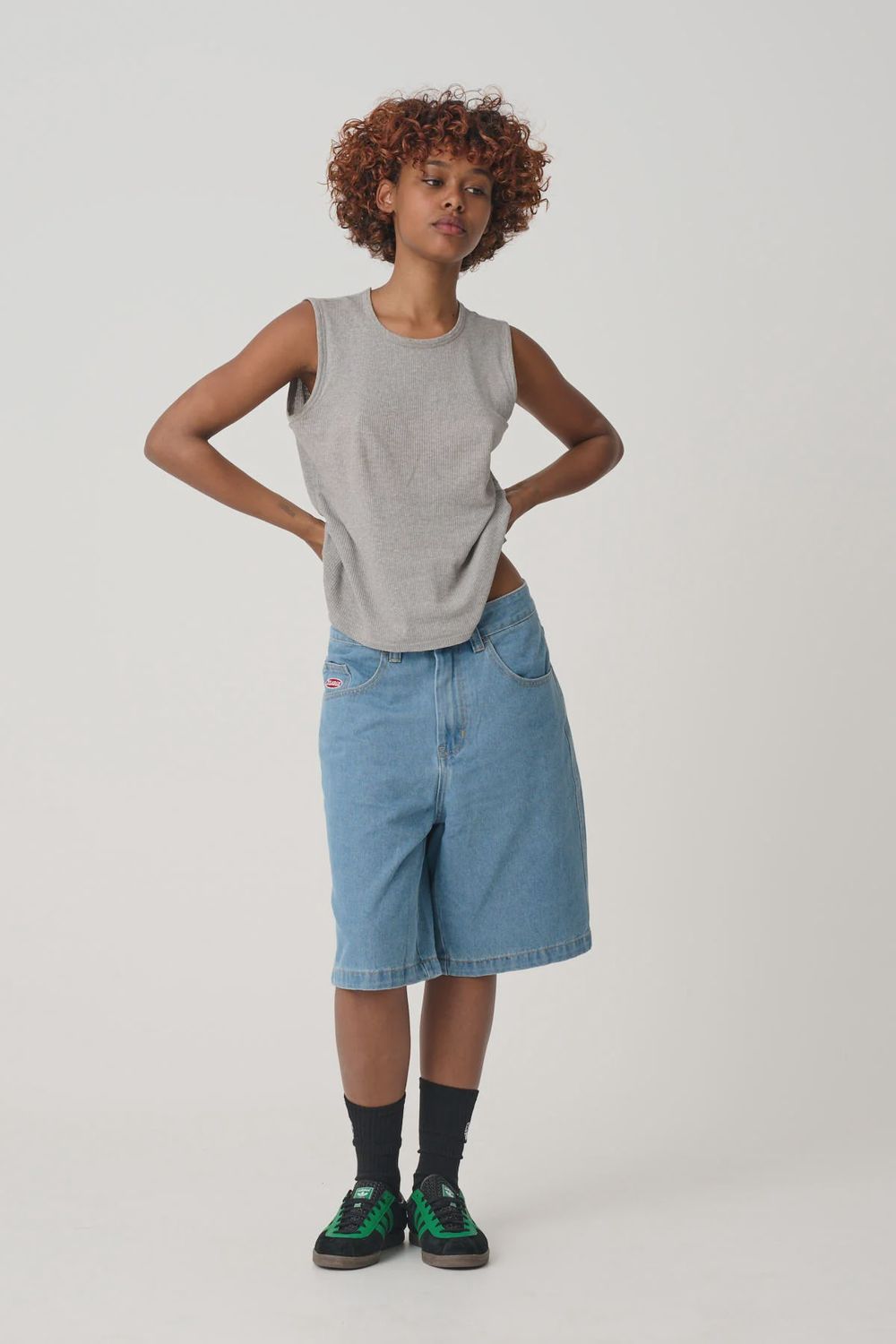 XLARGE MENS BULL DENIM 91 SHORT- MID BLUE
