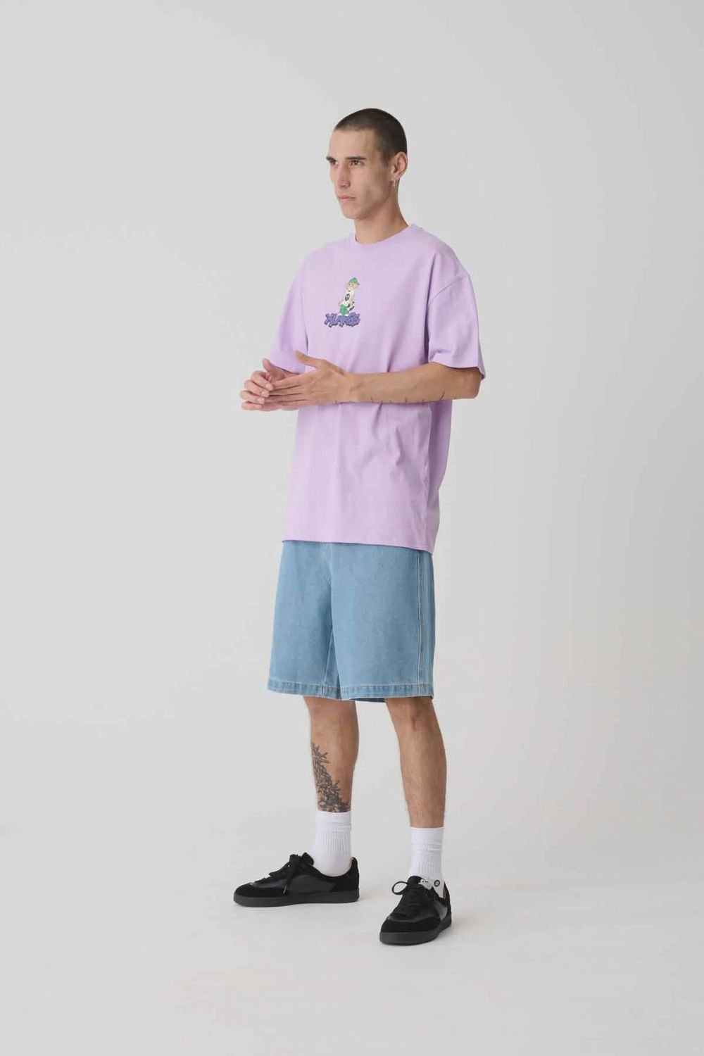 XLARGE MENS BULL DENIM 91 SHORT- MID BLUE