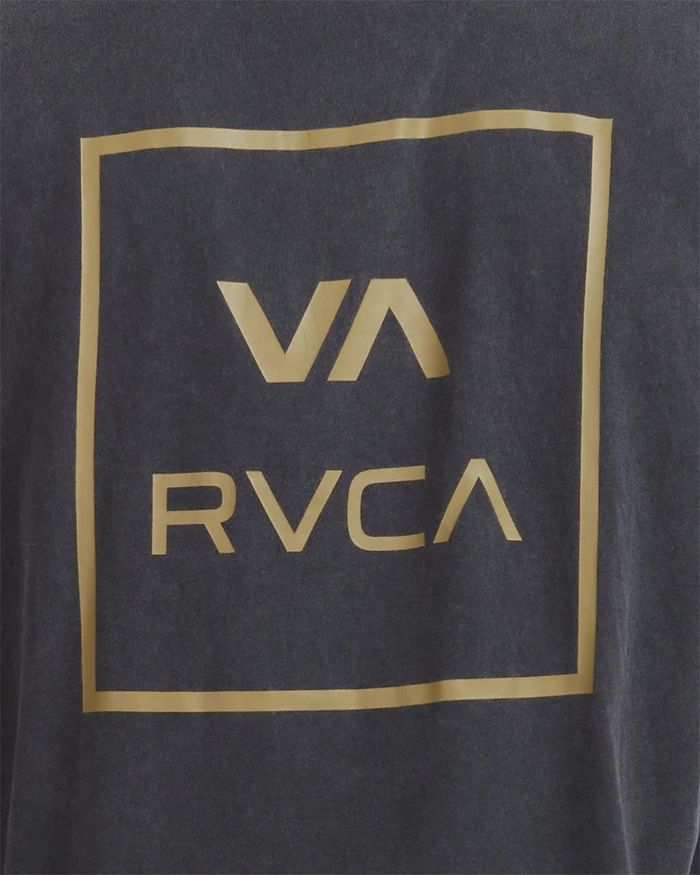 RVCA MENS VA ALL THE WAYS MUSCLE- BLACK ACID