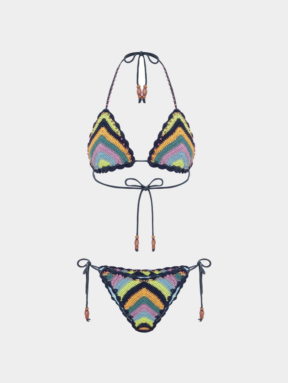 IT'S NOW COOL INC THE CROCHET TIE SWIM PANT - PAVILLION