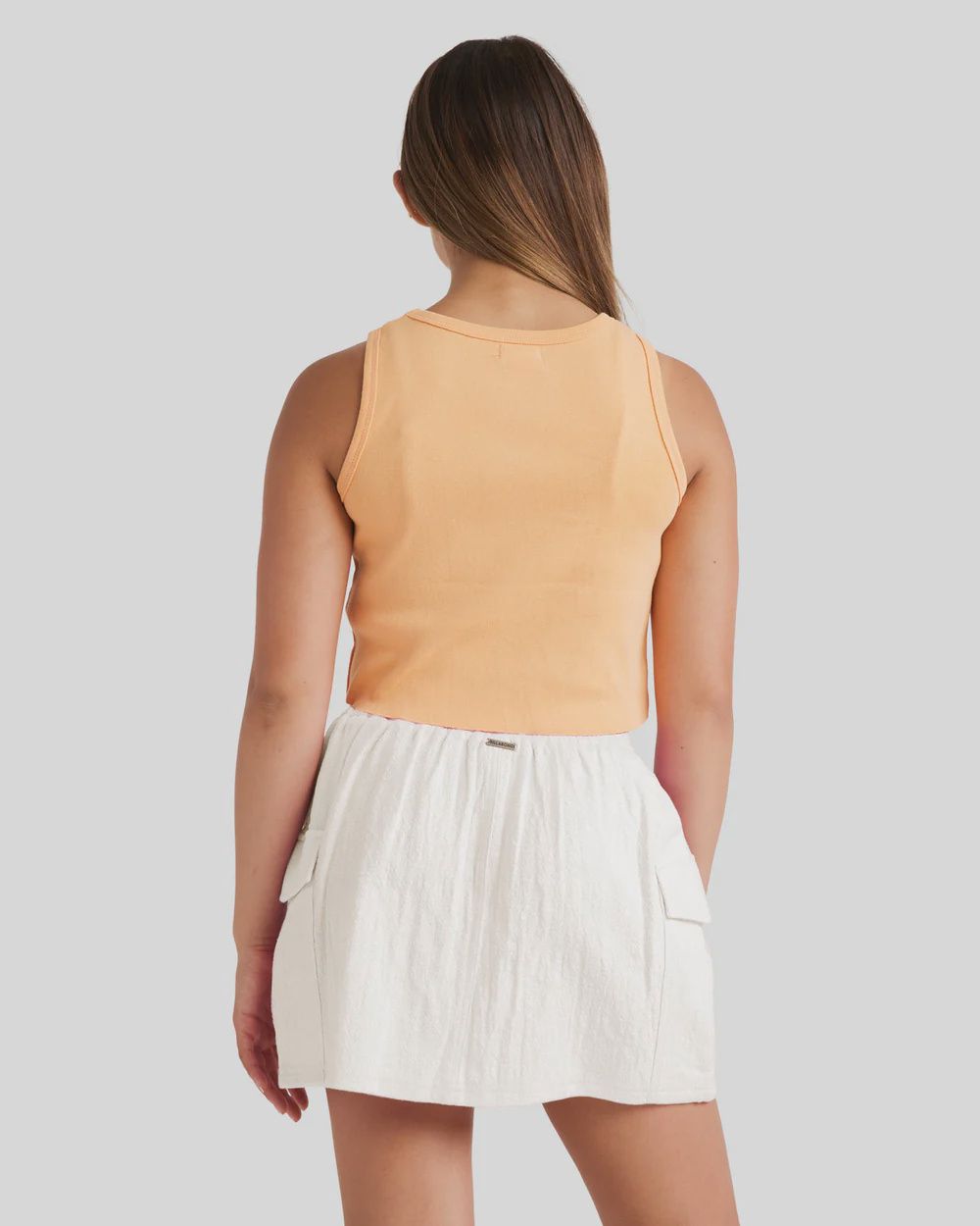 BILLABONG TEEN GIRLS WAVES AND SUN TANK - TANGY PEACH