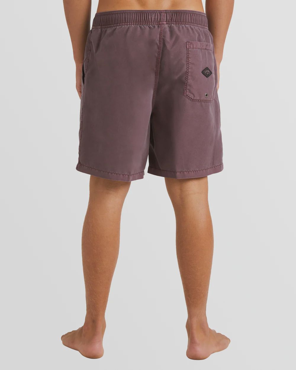 BILLABONG MENS ALL DAY OVERDYED LAYBACK ELASTIC SHORT - PORT