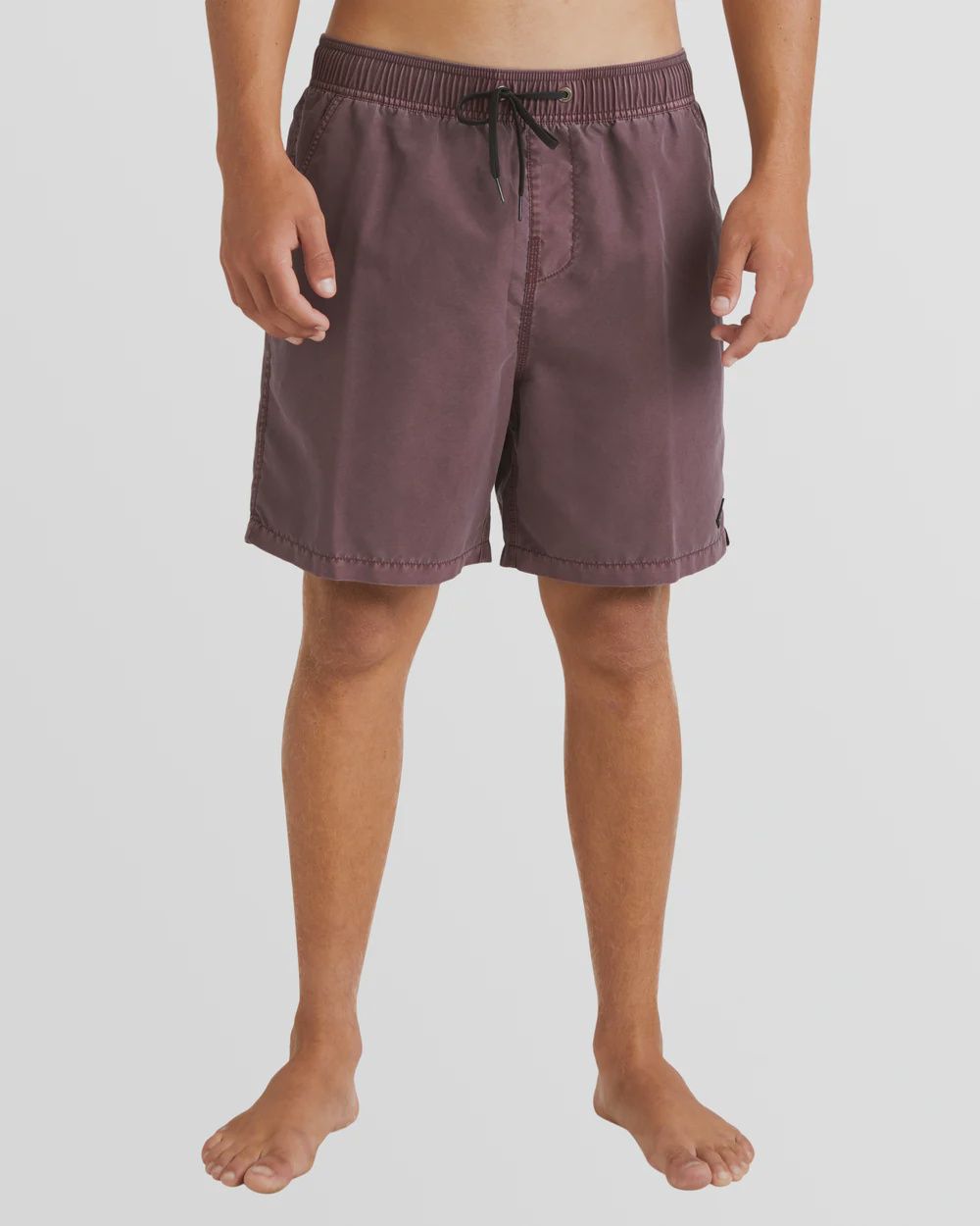 BILLABONG MENS ALL DAY OVERDYED LAYBACK ELASTIC SHORT - PORT
